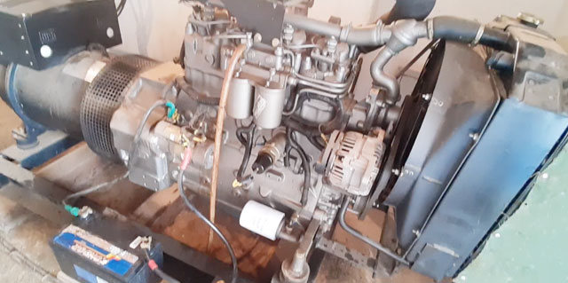 Gerador de energia do em pleno funcionamento graças a parceria entre o Hospital Prefeitura Municipal de Santana do Garambéu